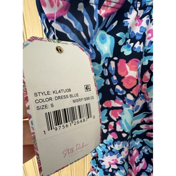 Stella Parker One Piece Swimsuit Coastal Tropical Print New With Tag Size Small - Picture 7 of 7